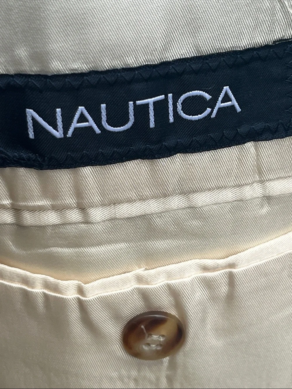 Nautica olive green single breasted all wool sport coat 43R